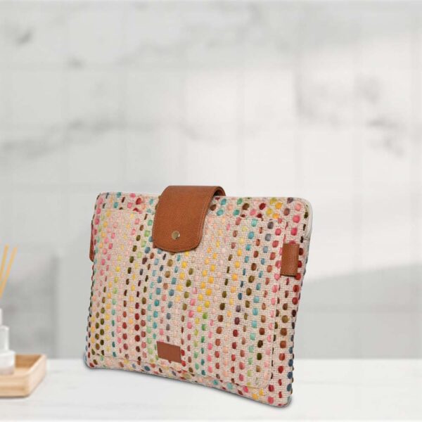 Chic Weave Laptop Sleeve Bag - Image 3