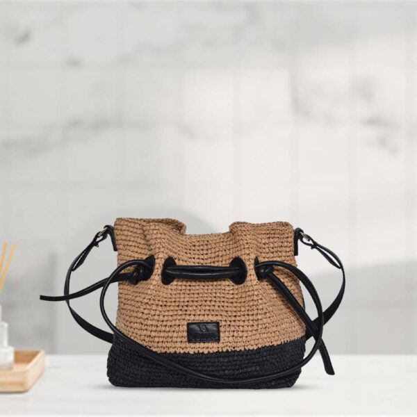 Raffia Duo Chic Sling Bag