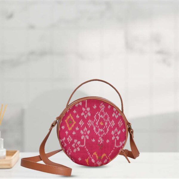 Pink Patola Elegance Sling Bag