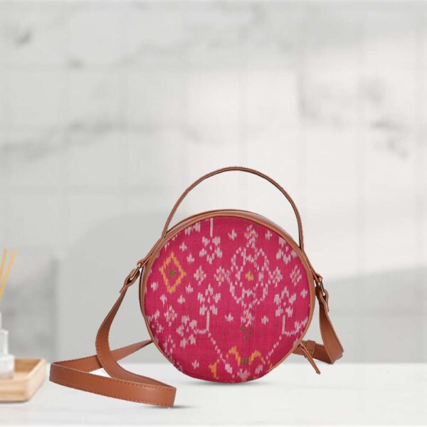 Pink Patola Elegance Sling Bag - Image 2