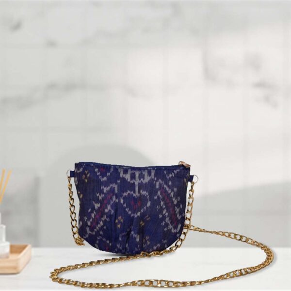 Purple Silk Patola Prestige Coin Pouch