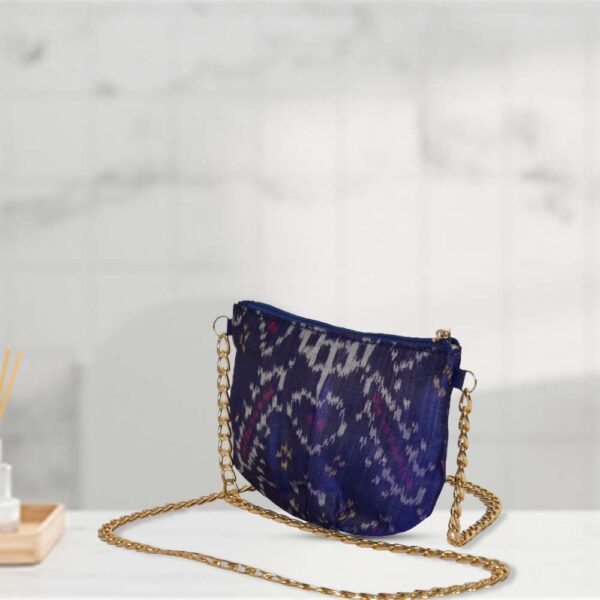 Purple Silk Patola Prestige Coin Pouch - Image 2