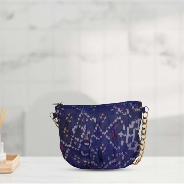 Purple Silk Patola Prestige Coin Pouch - Image 3