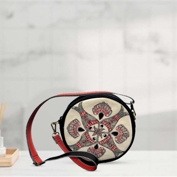 Madhubani Vibrant Fish Sling Bag