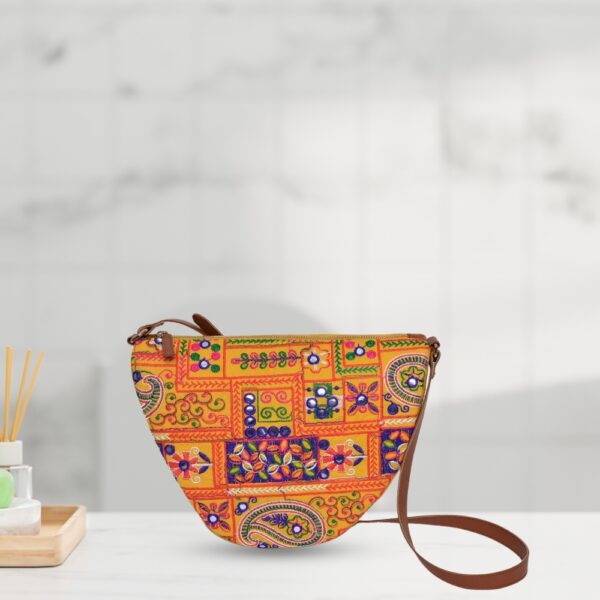 Yellow Blossom Aari Embroidery Bag