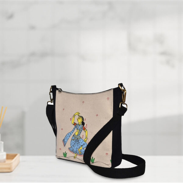 Pattachitra Dancing Damsel Handbag - Image 2