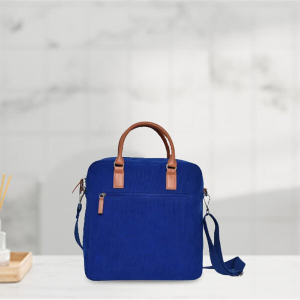 Blue Hues Corduroy Laptop Bag - Image 2