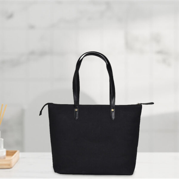 Noir Necessity Black Tote Bag - Image 3