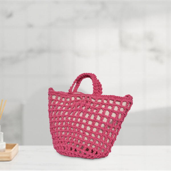 Vibrant Pink Cord Tote Bag - Image 2