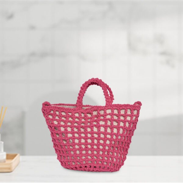 Vibrant Pink Cord Tote Bag