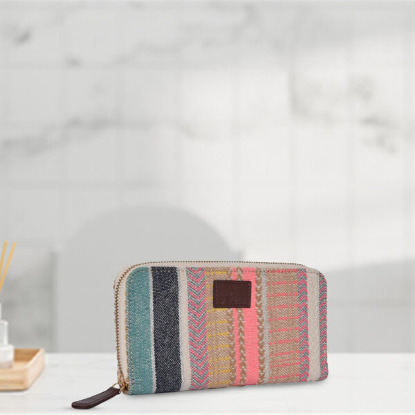 Cotton Lurex Color Splash Wallet - Image 2